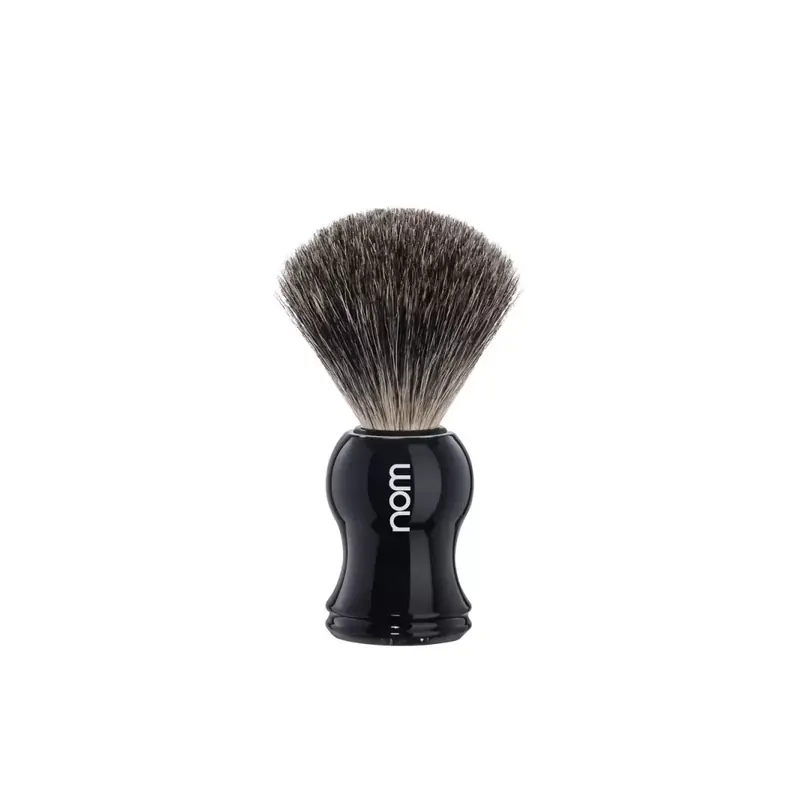 Mühle Nom Gustav Shaving Brush Pure Badger Black