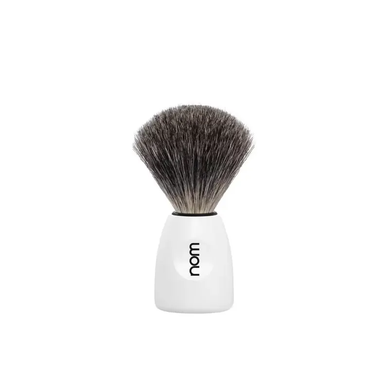 Mühle Nom Lasse Shaving Brush Best Badger White
