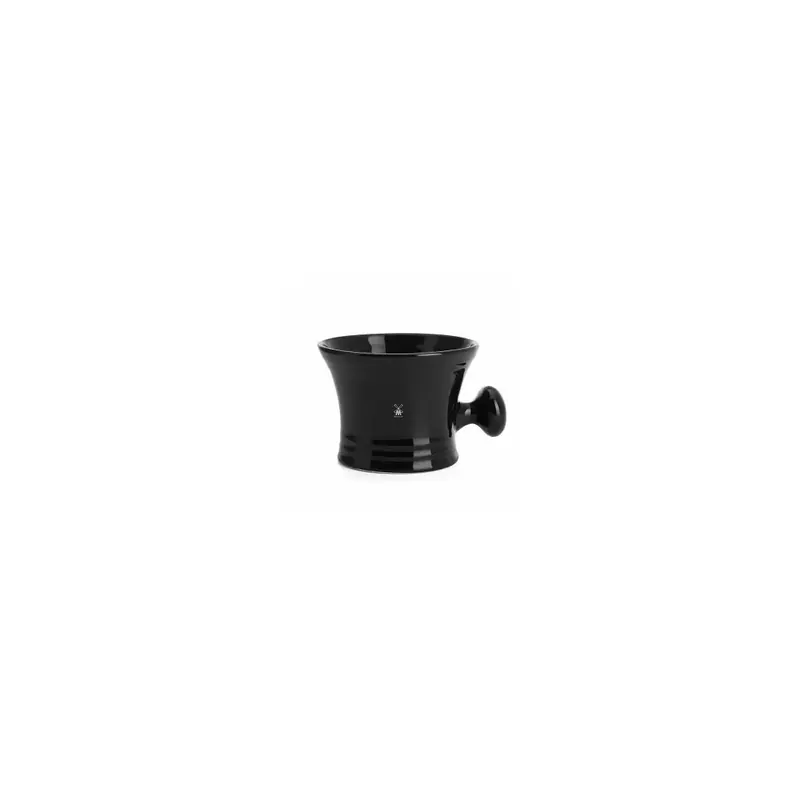 Mühle Porcelain Shaving Mug with Holder Black