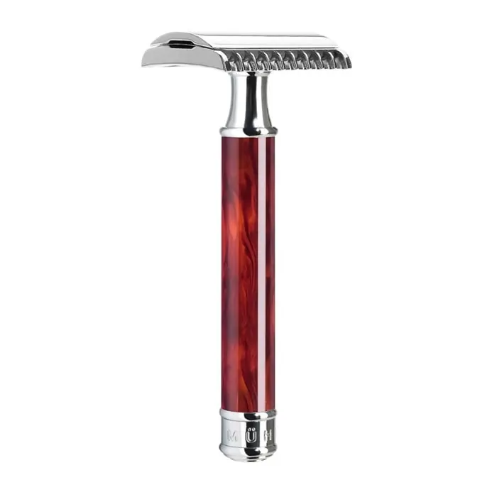 Muhle rasoio di sicurezza R103 tartaruga open comb