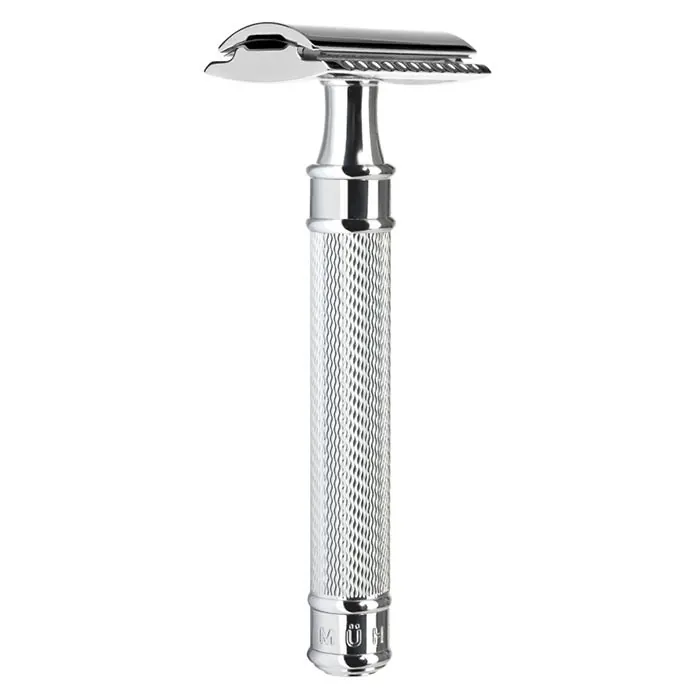 Muhle rasoio di sicurezza R89 grande closed comb in metallo cromato