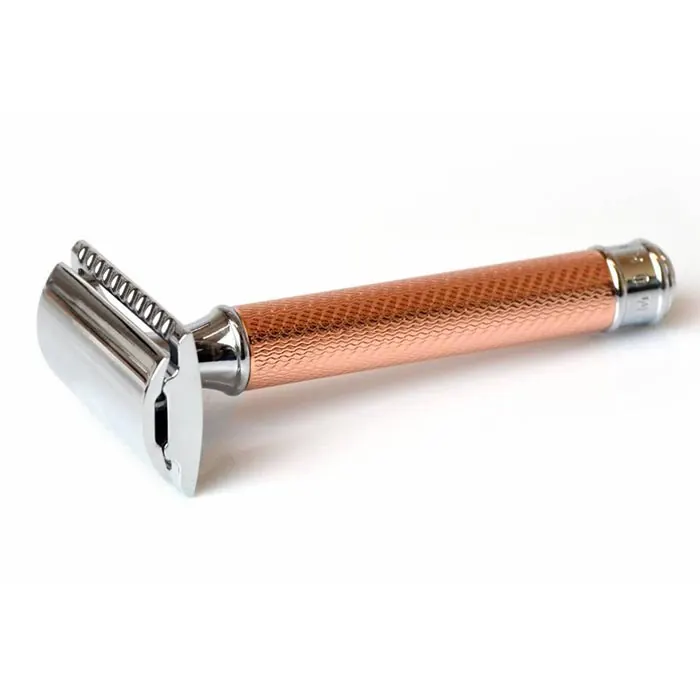 Muhle rasoio di sicurezza R89 rose gold closed comb