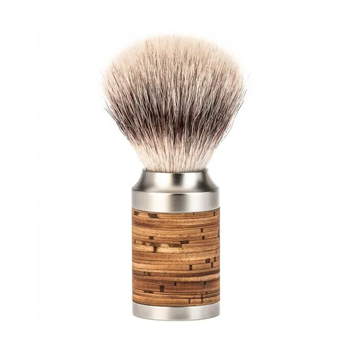 Muhle Rocca M95 pennello da barba sintetico Silvertip Fibre in corteccia di betulla