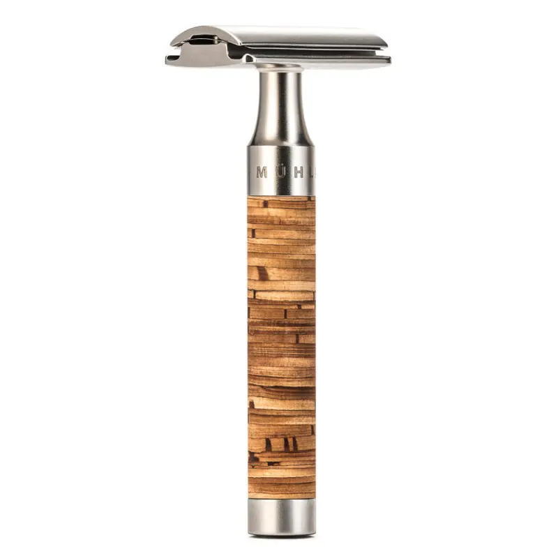 Muhle Rocca R95 Stainless Steel DE Razor (Birch Bark)