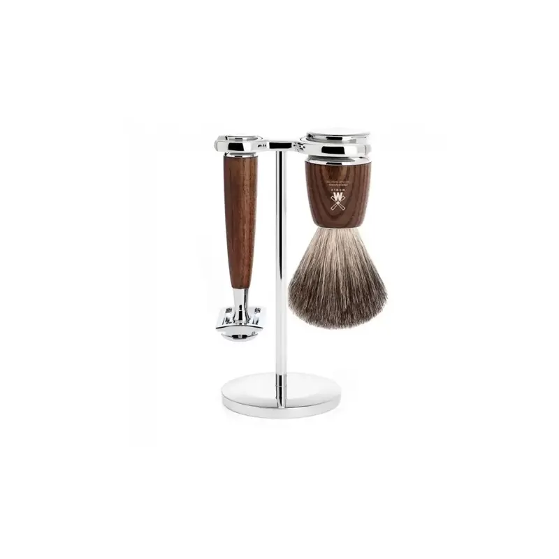 Mühle Rytmo Traditional Shaving Set Pure Badger Shaving Brush, Safety Razor