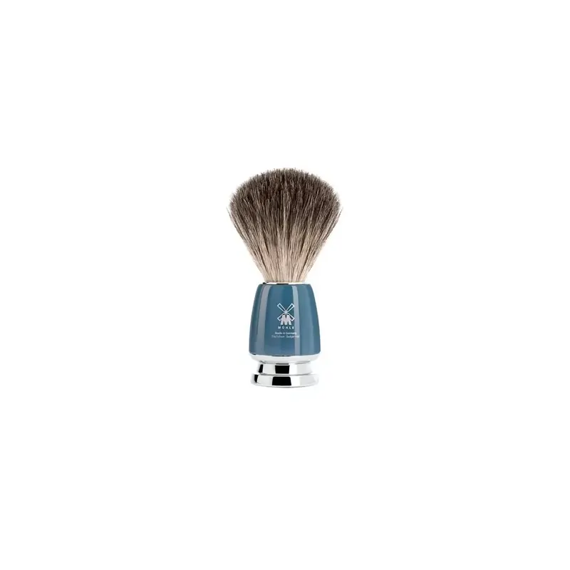 Mühle Shaving Brush Pure Badger Rytmo Series Blue Petrol
