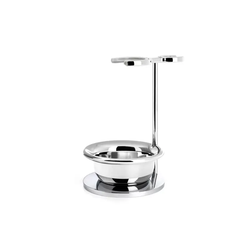 Mühle Shaving Brush & Razor Chromed Stand wth Bowl Vivo & Rytmo Series