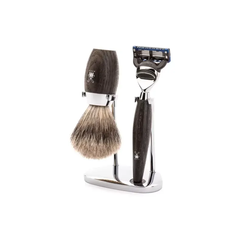 Mühle Shaving Set Fine Badger Shaving Brush & Fusion® Razor Kosmo Series