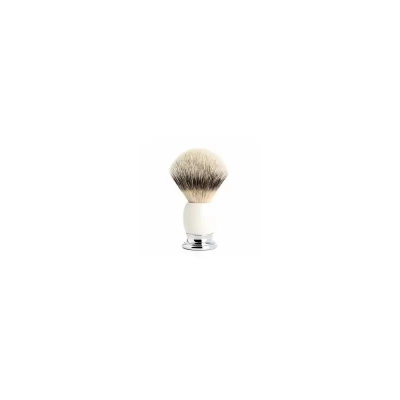 Mühle Sophist Silvertip Shaving Brush White Porcelain