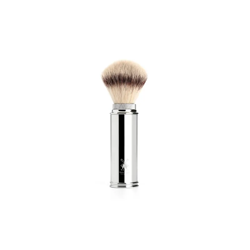 Mühle Travel Shaving Brush Chrome Silvertip Fibre