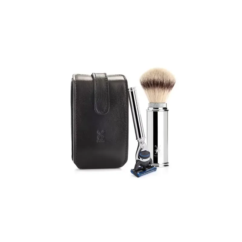 Mühle Travel Shaving Set Shaving Brush & Fusion Razor