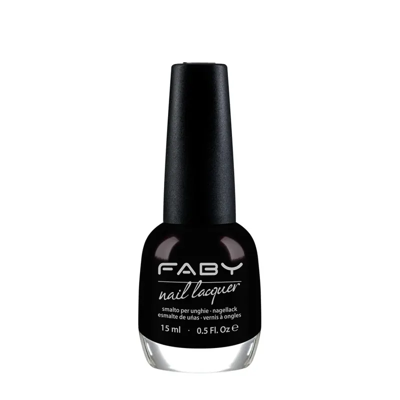 Nail Lacquer black is black FABY | Pinalli