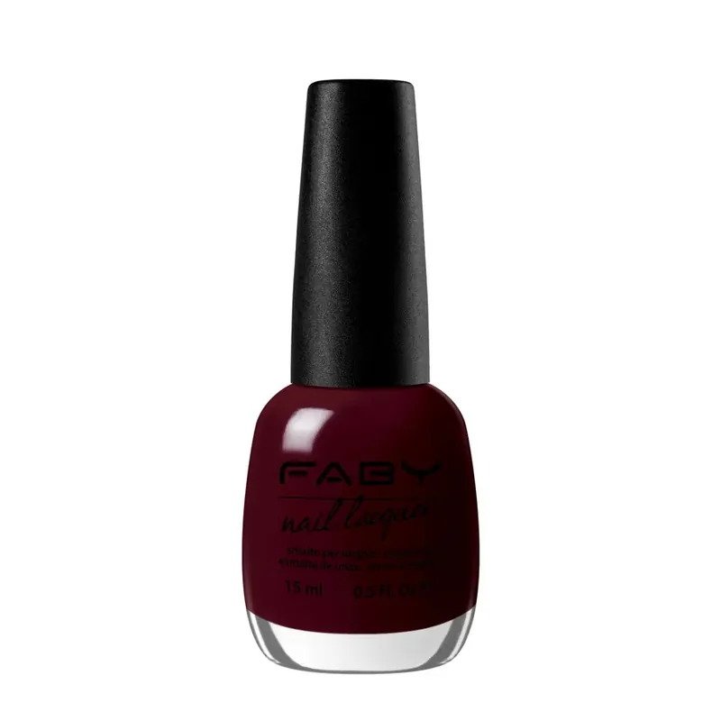 Nail Lacquer rouge foncé FABY | Pinalli