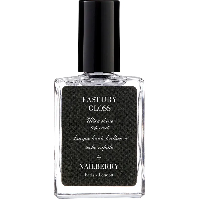 Nailberry Fast Dry Gloss Top Coat, 15 ml