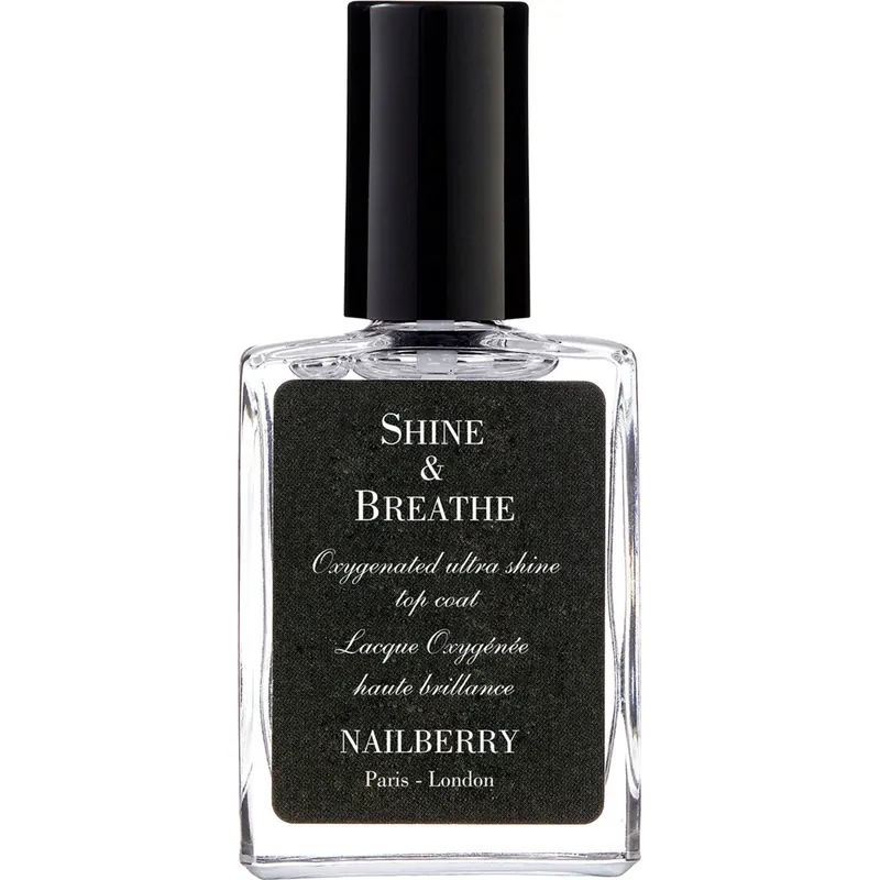 Nailberry Shine & Breathe Oxygenated Top Coat, 15 ml