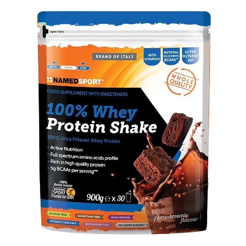 NAMEDSPORT® 100% Whey Protein Shake Choco-Brownie Flavour - Risparmia il 10% con il codice: named0926
