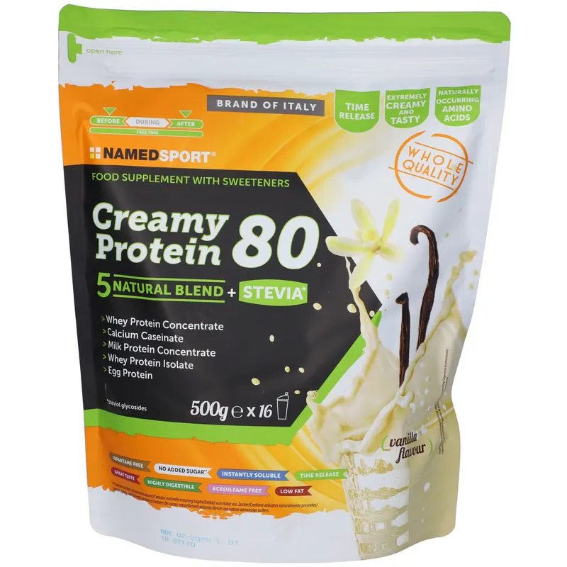 NAMEDSPORT® Creamy Protein 80 Vanilla Delice - Risparmia il 10% con il codice: named0926