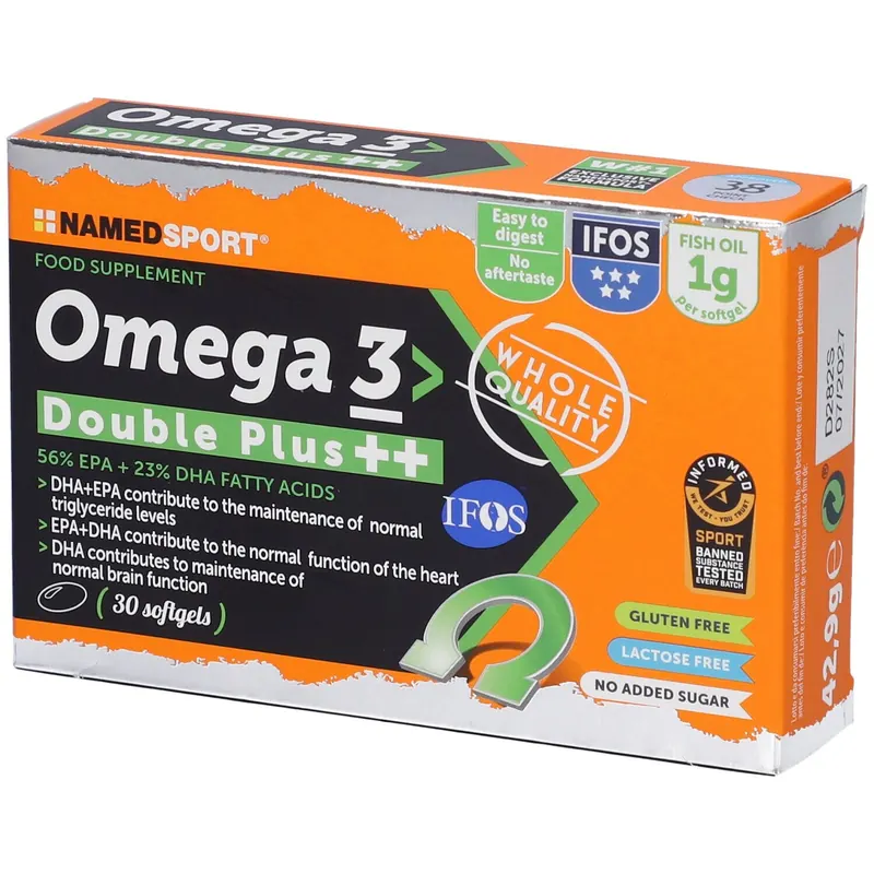 NAMEDSPORT® Omega 3 Double Plus++ Softgel - Risparmia il 10% con il codice: named0926