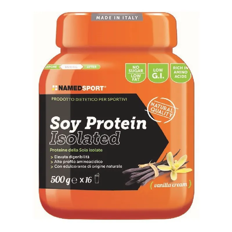 NAMEDSPORT® Soy Protein Isolate Vanilla Cream Flavour - Risparmia il 10% con il codice: named0926