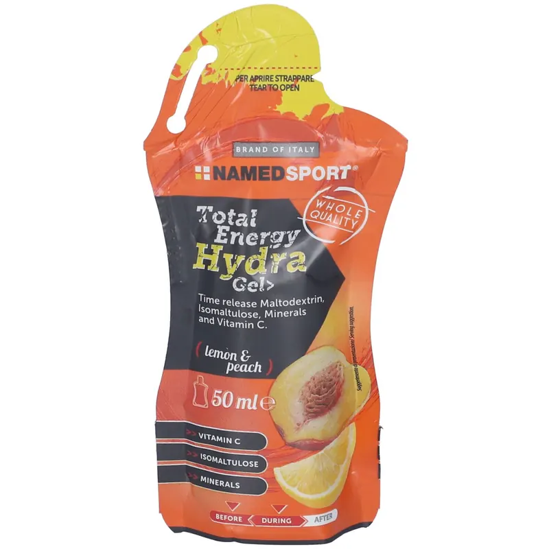 NAMEDSPORT® Total Energy Hydra Gel Lemon and Peach - Risparmia il 10% con il codice: named0926