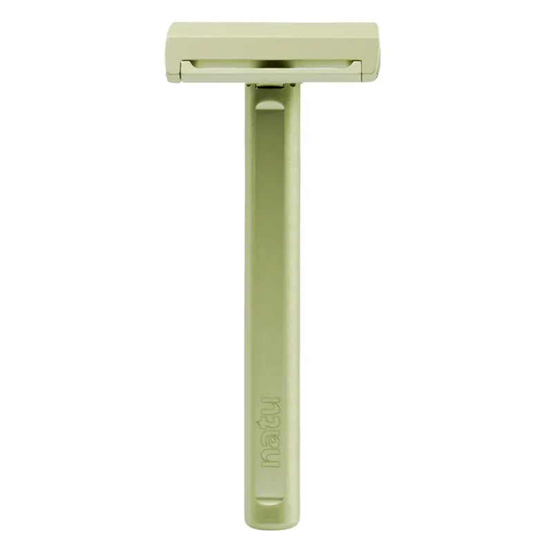 Natu rasoio di sicurezza single edge verde