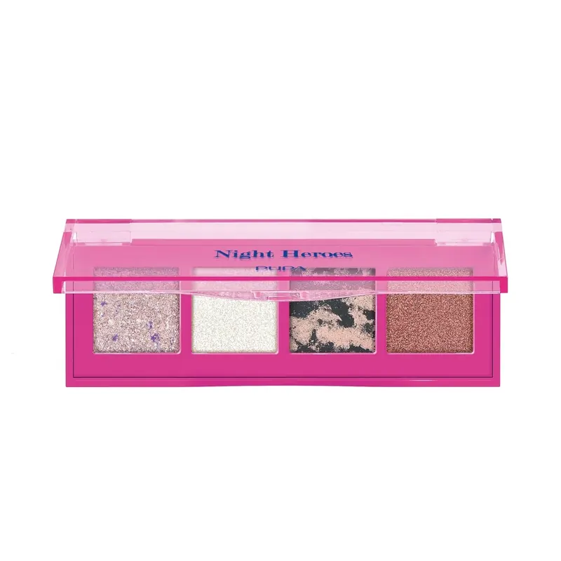 Night Heroes Palette 4 ombretti multi finish PUPA | Pinalli
