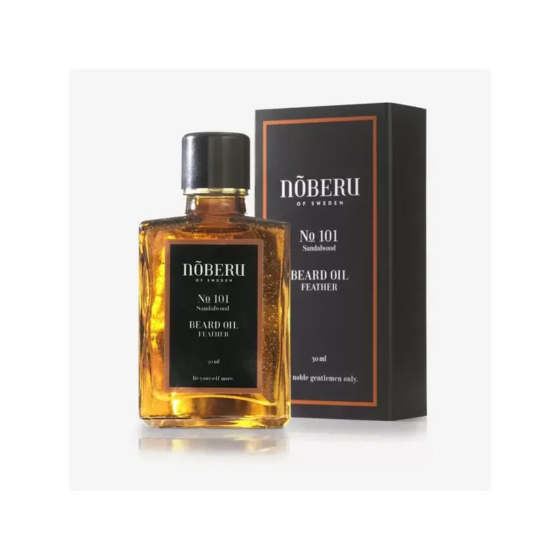 Noberu Of Sweden Sandalwood Feather Beard Oil 30ml
