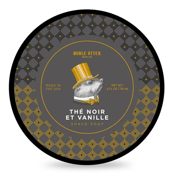 Noble Otter sapone da barba Thé Noir et Vanille 118ml
