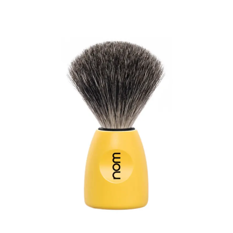 Nom Lasse Lemon Shaving Brush (Pure Badger)