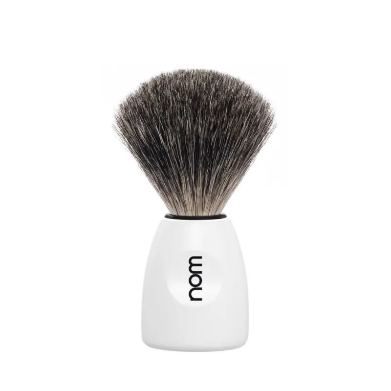 Nom Lasse White Shaving Brush (Pure Badger)