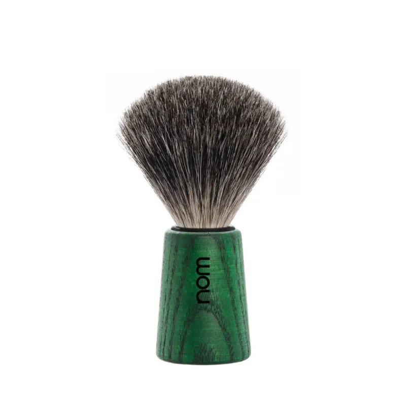 Nom Theo Green Ash Shaving Brush (Pure Badger)