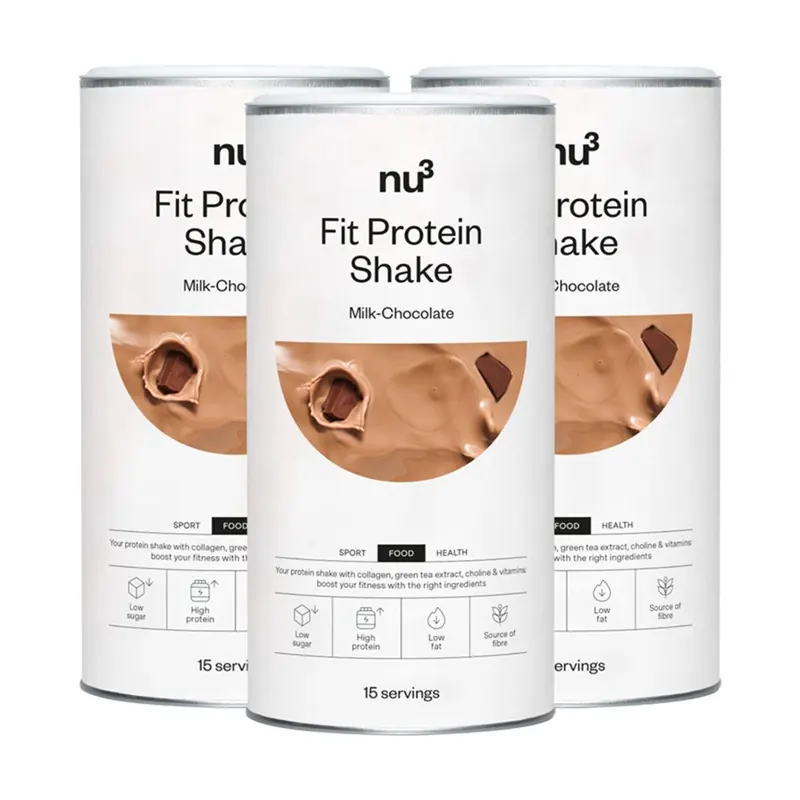 nu3 Fit Protein Shake Milk Chocolate Set da 3