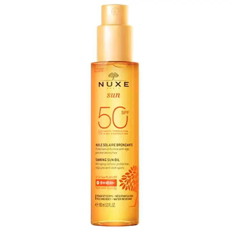 NUXE SUN Tanning Oil High Protection SPF50 Face & Body, 150 ml