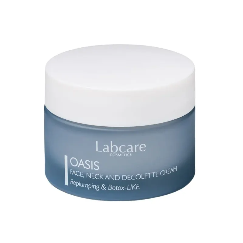 oasis face neck and decollete cream replumping & botox like LABCARE | Pinalli