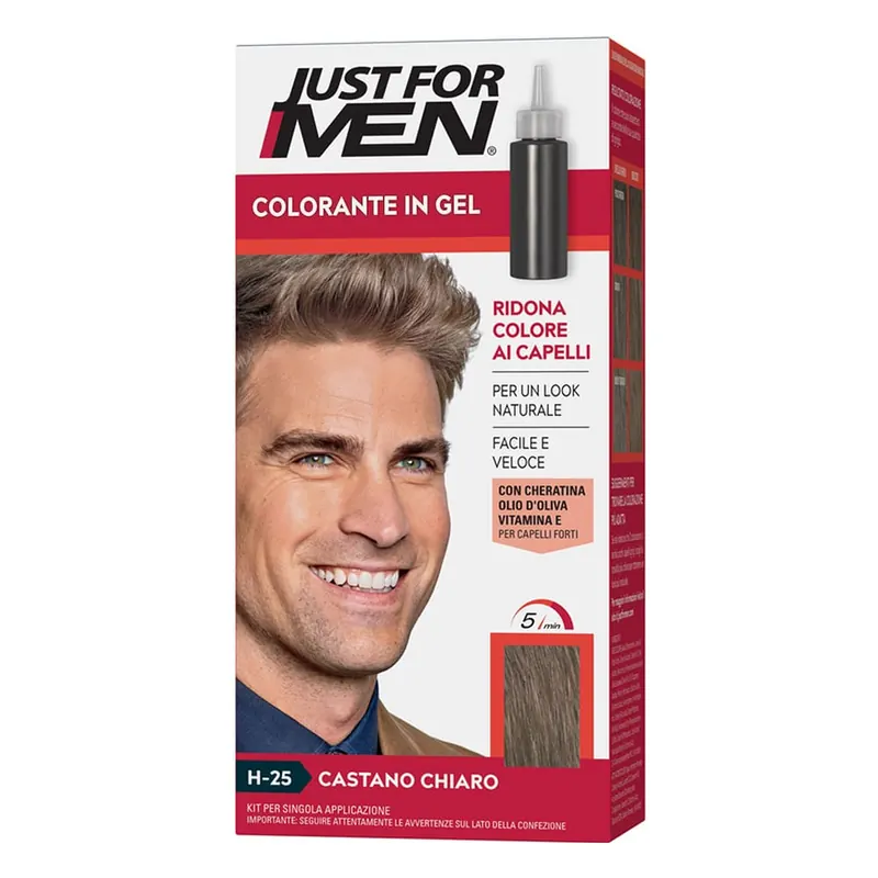 Offerta – Just for Men colorante capelli uomo istantaneo castano chiaro H25