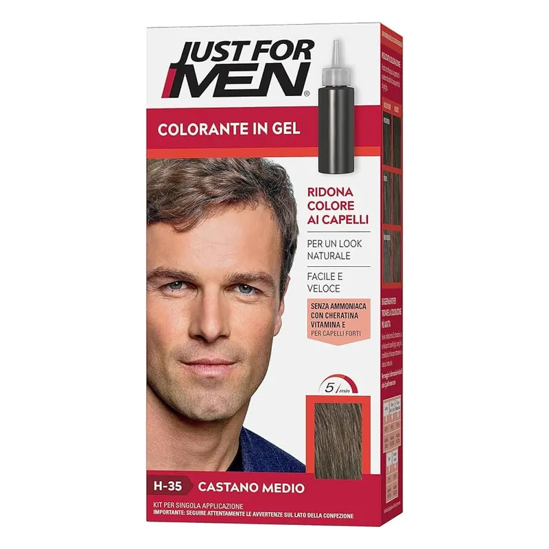 Offerta – Just for Men colorante capelli uomo istantaneo castano medio H35