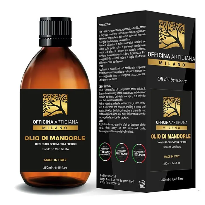 Officina Artigiana olio di mandorle dolci 100% puro 250ml