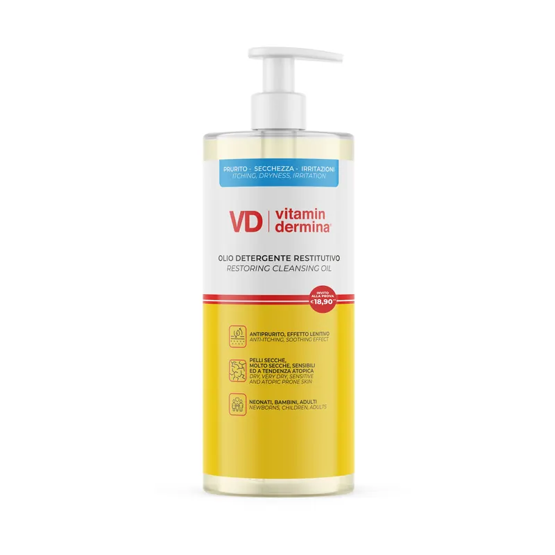 Olio Detergente Restitutivo 1000ml VITAMINDERMINA | Pinalli