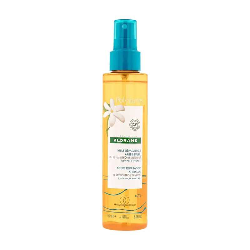 Olio Ristrutturante Doposole con Tamanu BIO e Monoï KLORANE | Pinalli