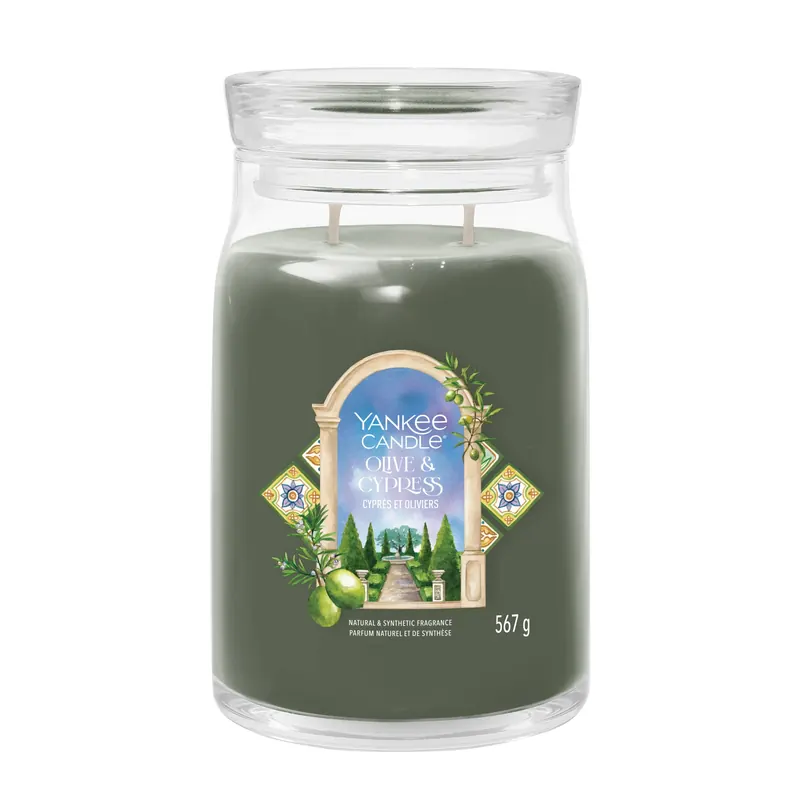 Olive & Cypress LARGE YANKEE CANDLE | Pinalli