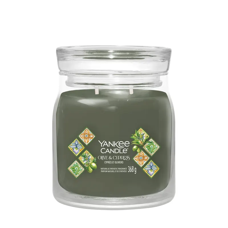 Olive & Cypress MEDIUM YANKEE CANDLE | Pinalli
