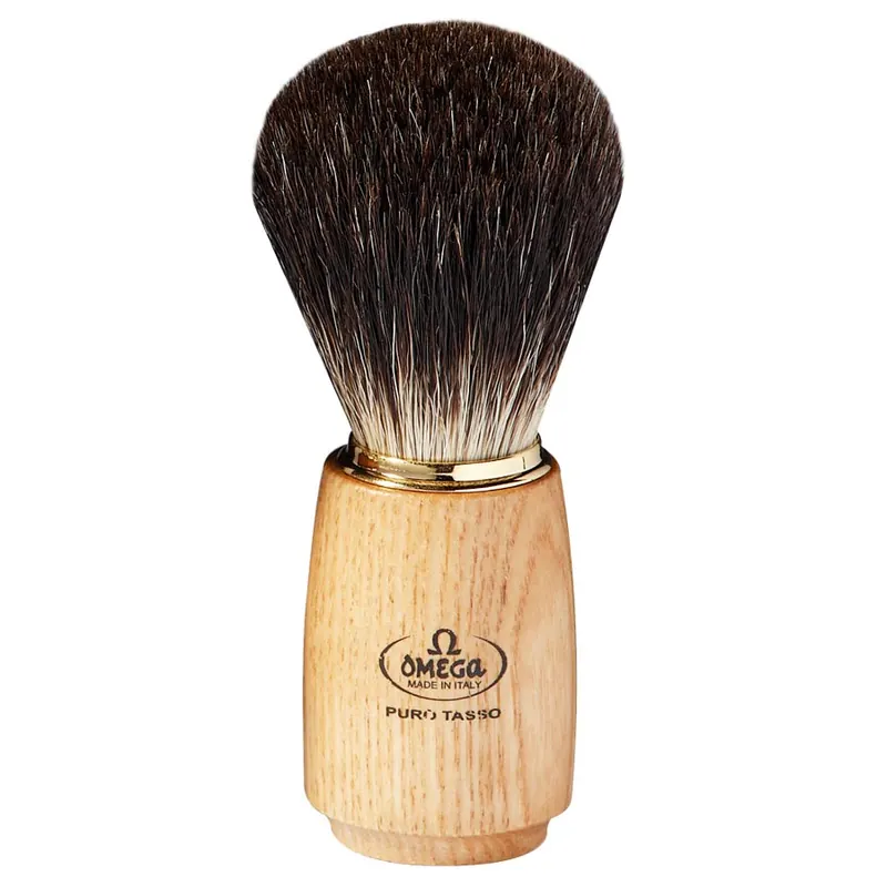 Omega 6150 pennello da barba in tasso nero
