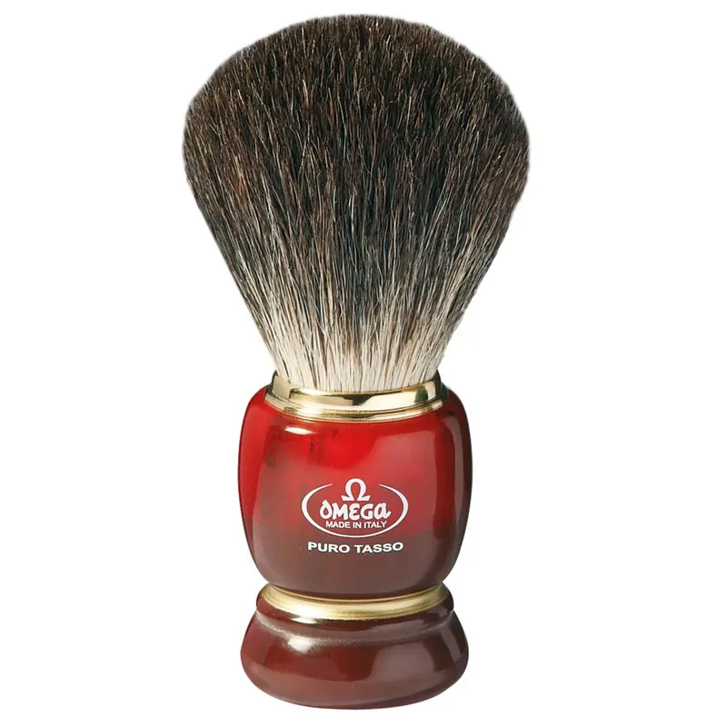 Omega 6151 pennello da barba in puro tasso nero