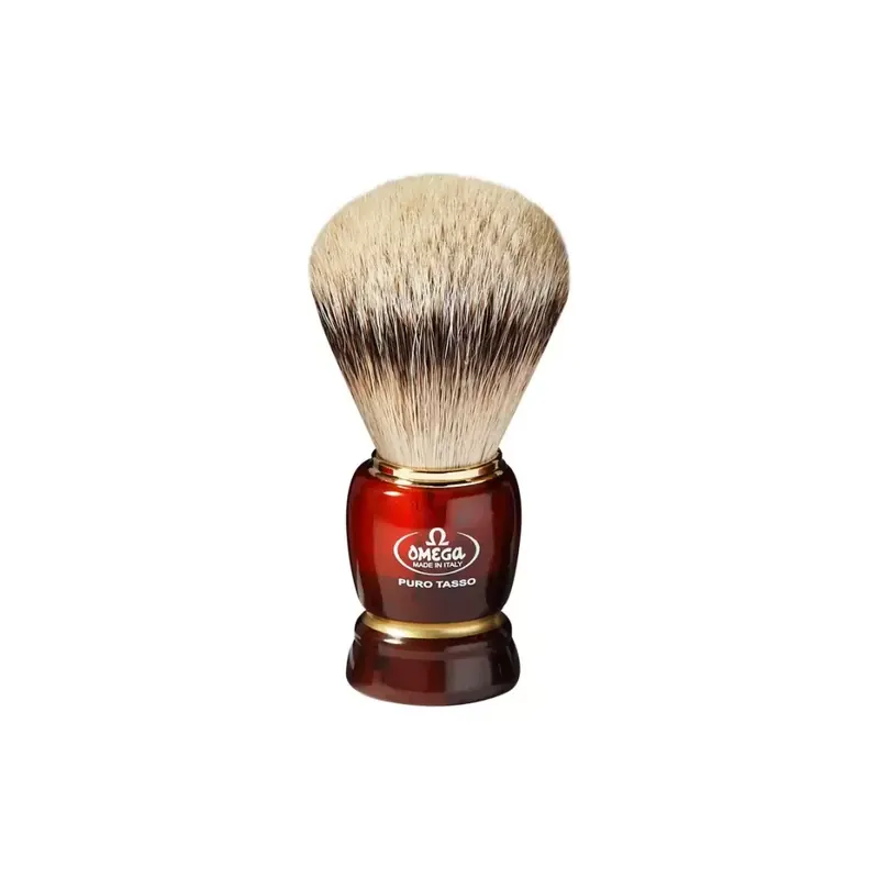 Omega 637 Silvertip Badger Shaving Brush
