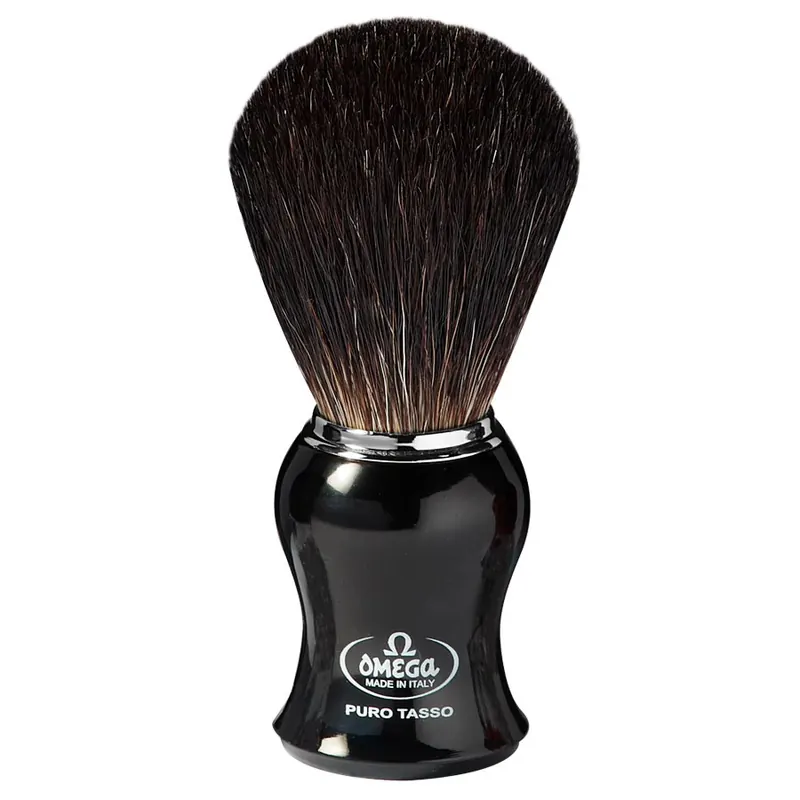 Omega 666 pennello da barba in tasso nero