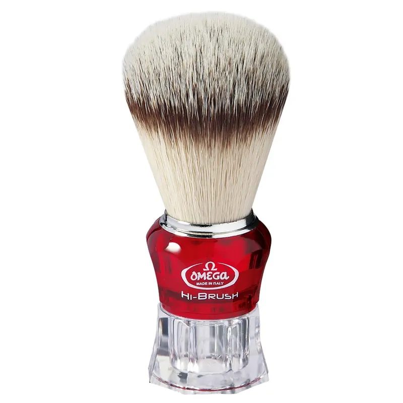 Omega Hi-Brush 0140652 pennello da barba in fibra sintetica
