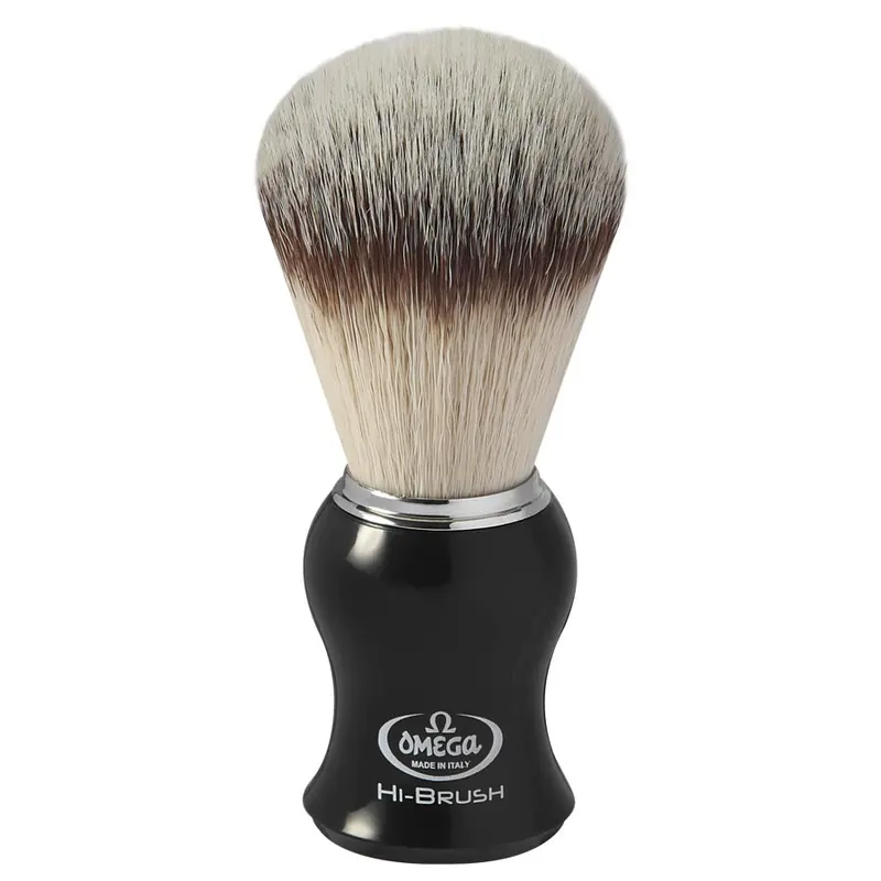 Omega Hi-Brush 0146206 pennello da barba in fibra sintetica