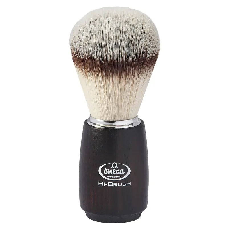 Omega Hi-Brush 0146712 pennello da barba in fibra sintetica