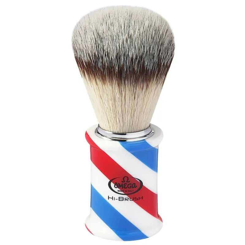 Omega Hi-Brush 0146735 pennello da barba in fibra sintetica