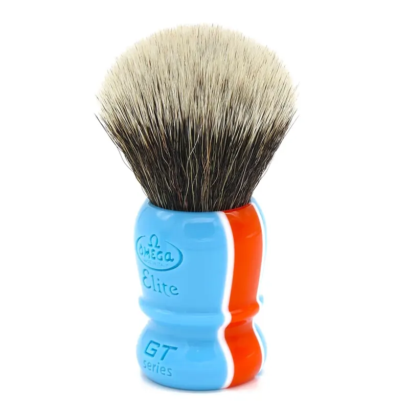 Omega pennello da barba GT Series Elite sintetico Gulf Livery